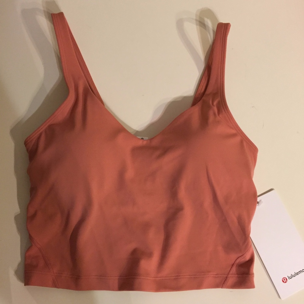 **LAST CHANCE** LULU Align Tank Rustic Coral NWT - Picture 5 of 9